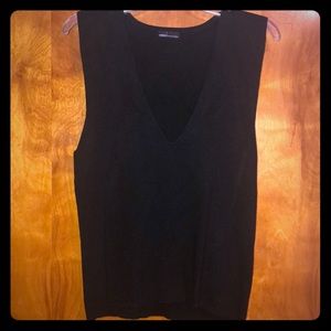 Black sweater vest